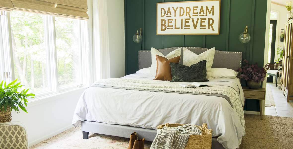 Cozy Bedroom Colors to Pair with Grey Bedding