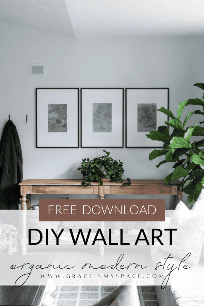 Organic modern DIY wall art.