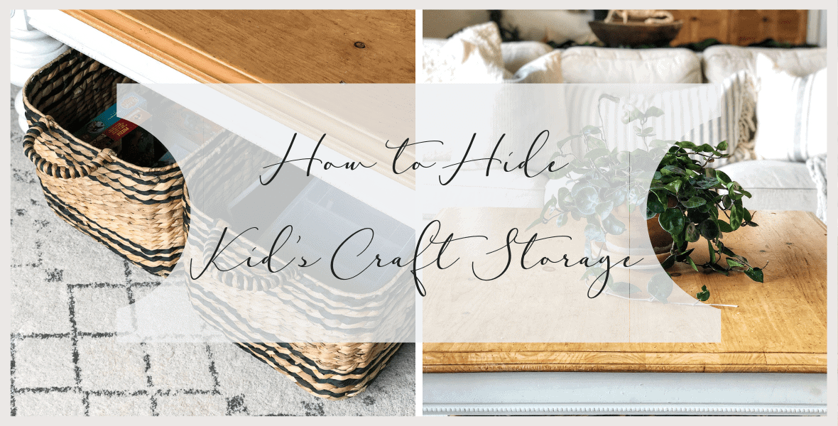 How to Hide Kid’s Craft Storage in Plain Sight