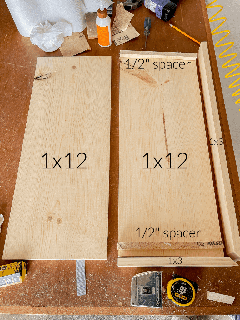 Measurements for DIY Floating kitchen shelves