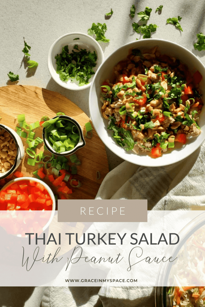 Thai Turkey Salad with Peanut Lime Sauce