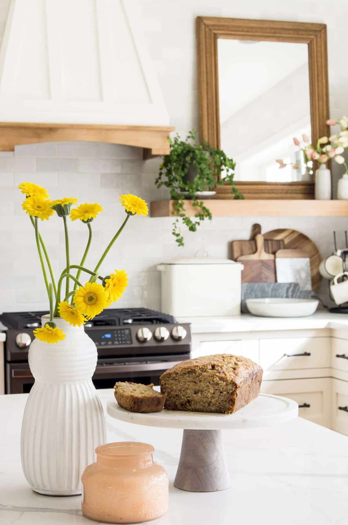 Moist Banana Bread with Applesauce Recipe