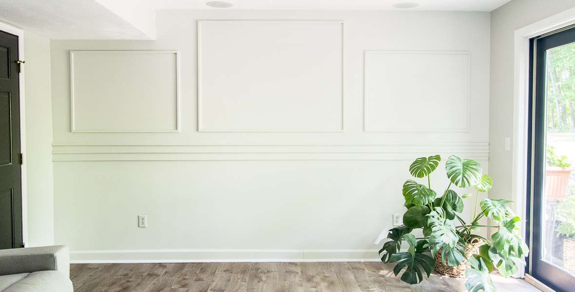 DIY Accent Wall Tutorial Using Simple Wall Moulding