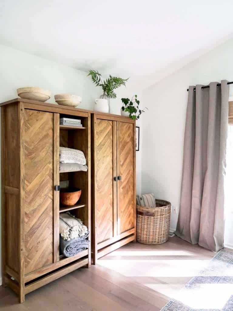 Bedroom storage cabinet.