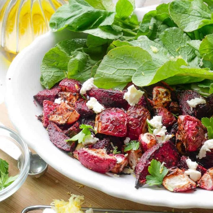 Air fryer beets and radishes.