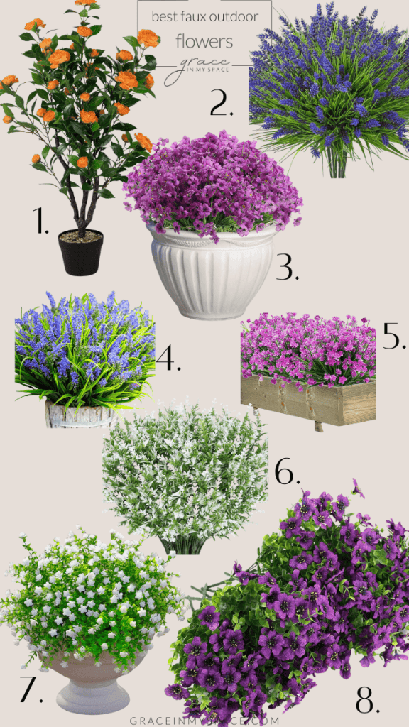 Best outdoor faux flowers