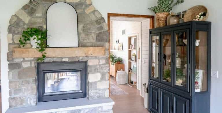 European Stone Fireplace Design Reveal