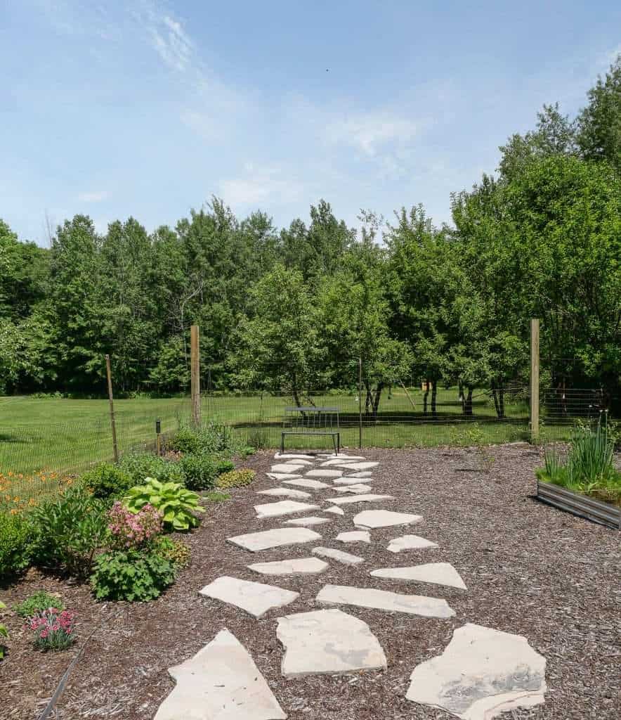 Flagstone walkway