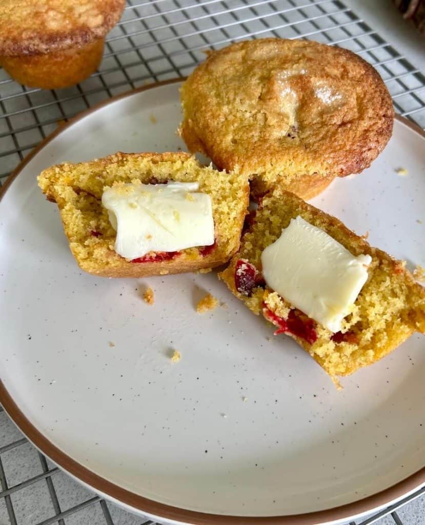 Gluten free orange cranberry muffins