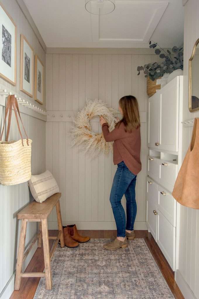 Mudroom makeover, after.