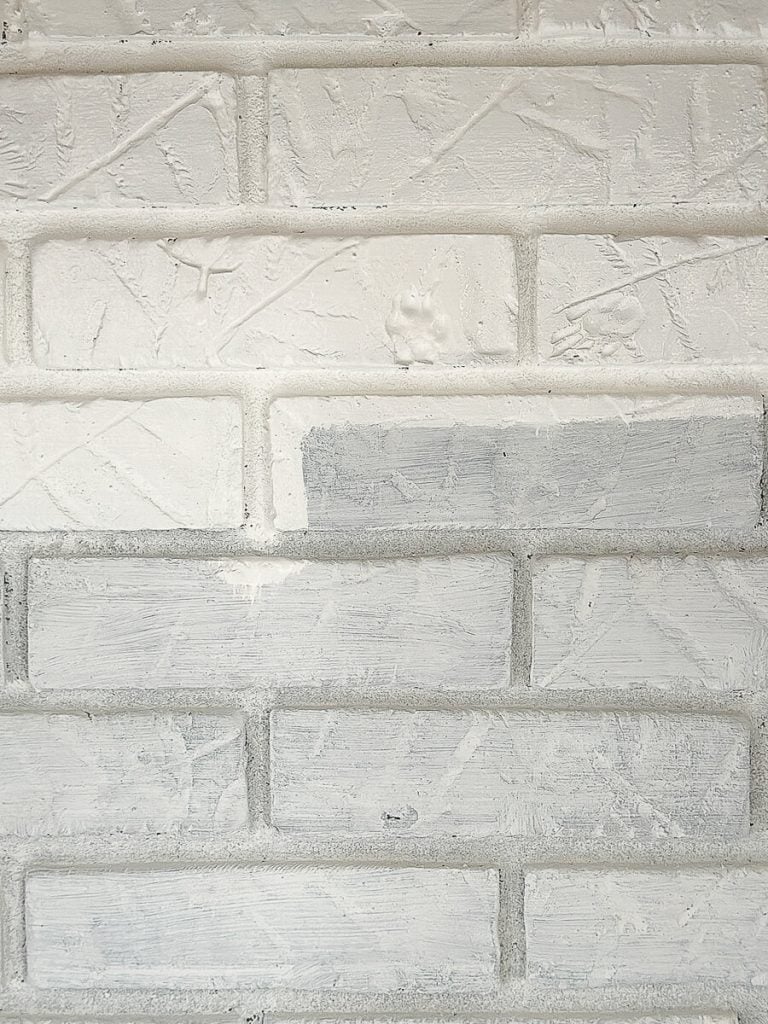 Painted brick.