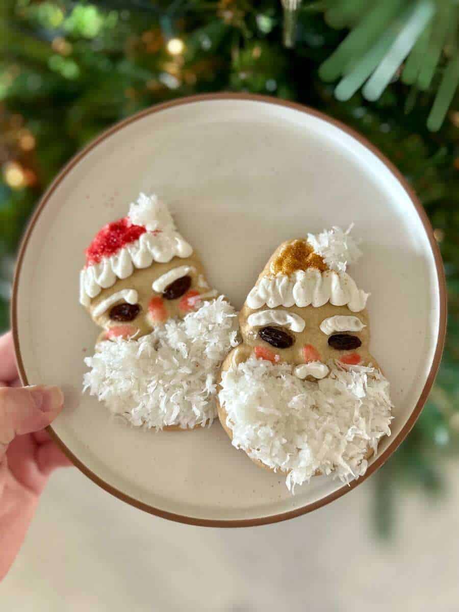 Jolly Santa Honey Sugar Cookies | A Christmas Cookie Tradition 